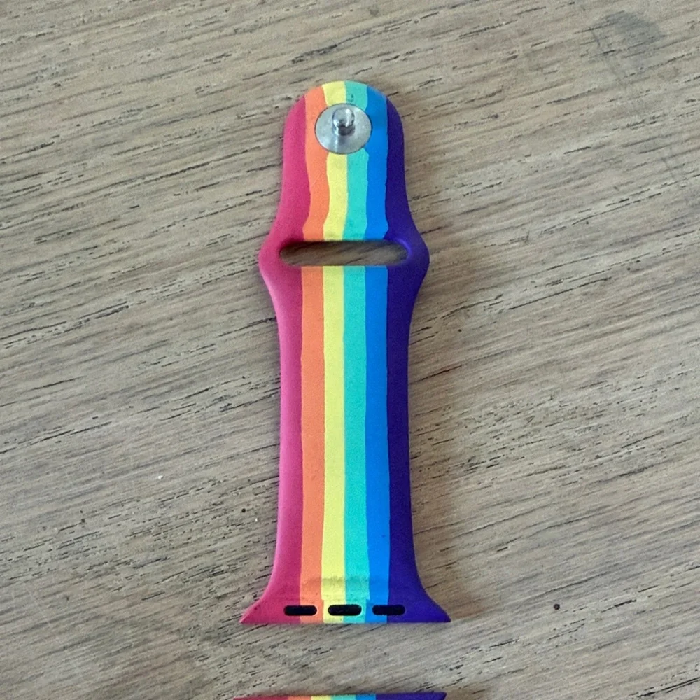 Apple Rainbow Stripe Watch Band